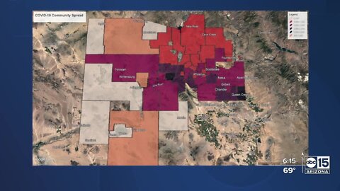COVID-19 spread higher in southern half of Maricopa County