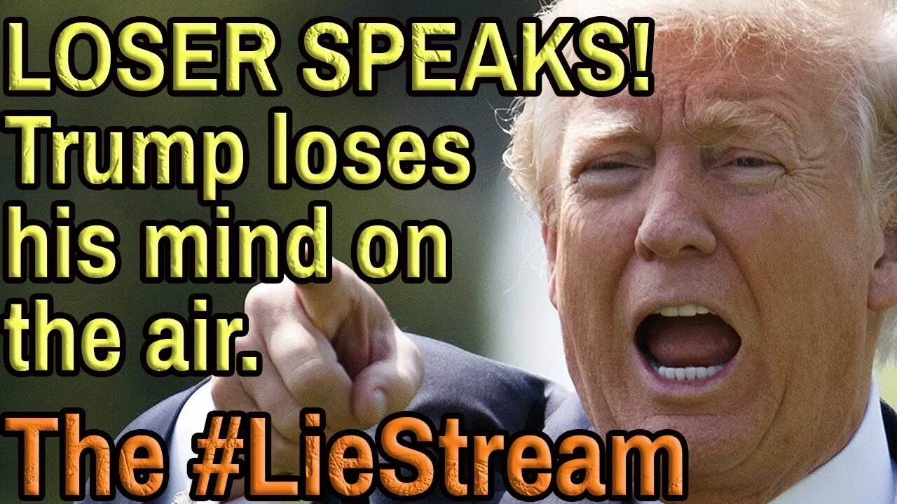 TRUMP LIES LIVE! Join us to laugh at the 2-time loser yelling at the weather in MI.