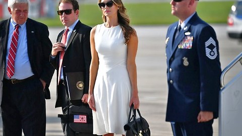 Hope Hicks spotted boarding Air Force One