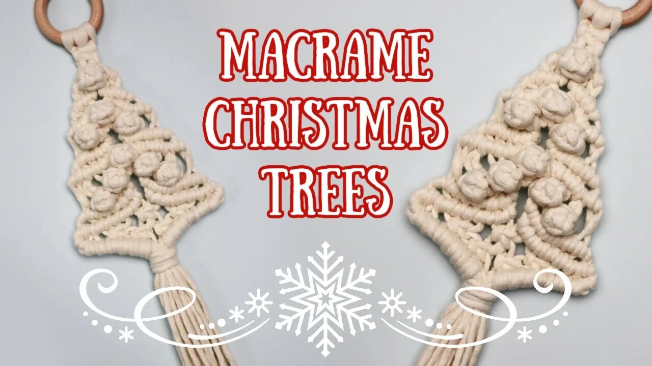 DIY Macrame Christmas Tree Wall Hanging Ornament