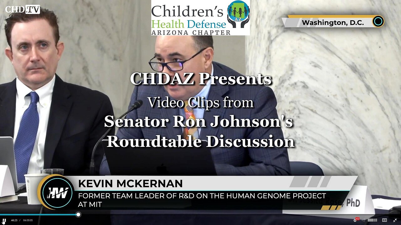 Kevin McKernan's Statements at Senator Ron Johnson's Round Table Discussion