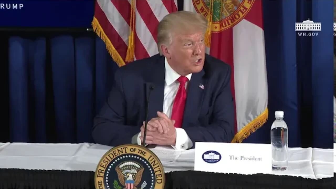 President Trump Participates in a COVID 19 Response and Storm Preparedness Roundtable