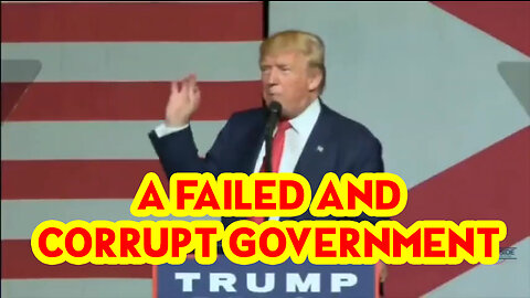 President Trump: "OUR MOVMENT IS ABOUT REPLACING A FAILED AND CORRUPT GOVERNMENT"