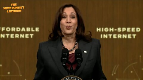 VP Harris explains the Internet to "audience" as if they are toddlers.