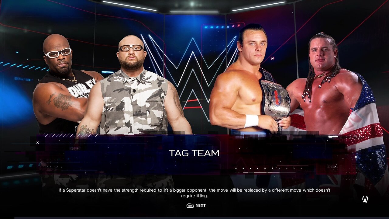 WWE 2k24 Dudley Boyz vs British Bulldogs