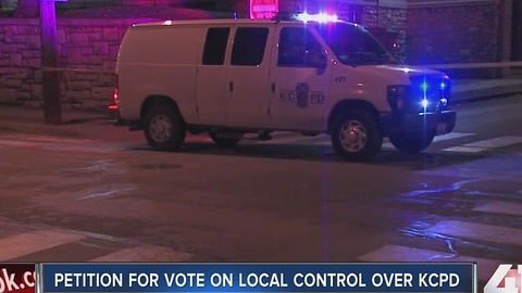 Petition for vote on local control of KCPD