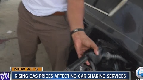 Rising gas prices affecting car sharing services