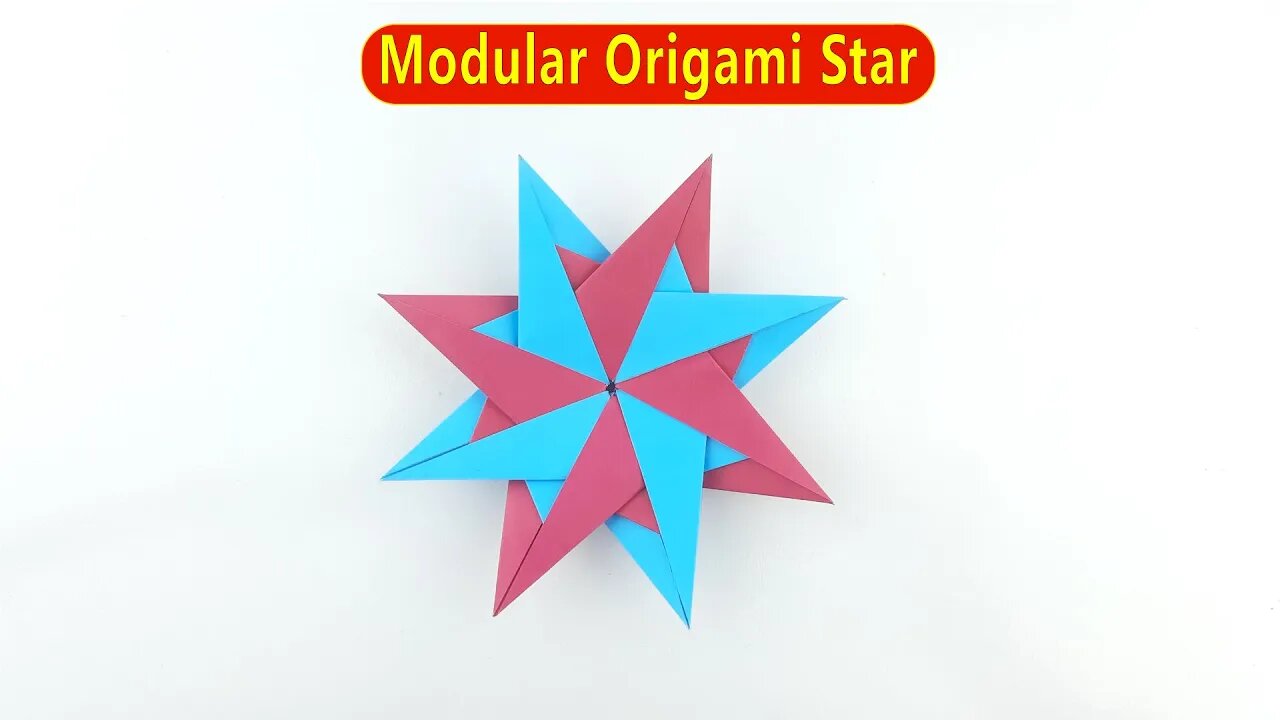 Modular Origami Star - Easy Paper Crafts