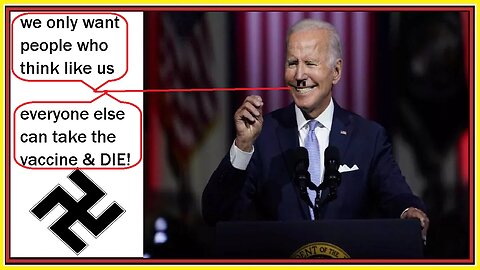 we only want people who think like us says biden