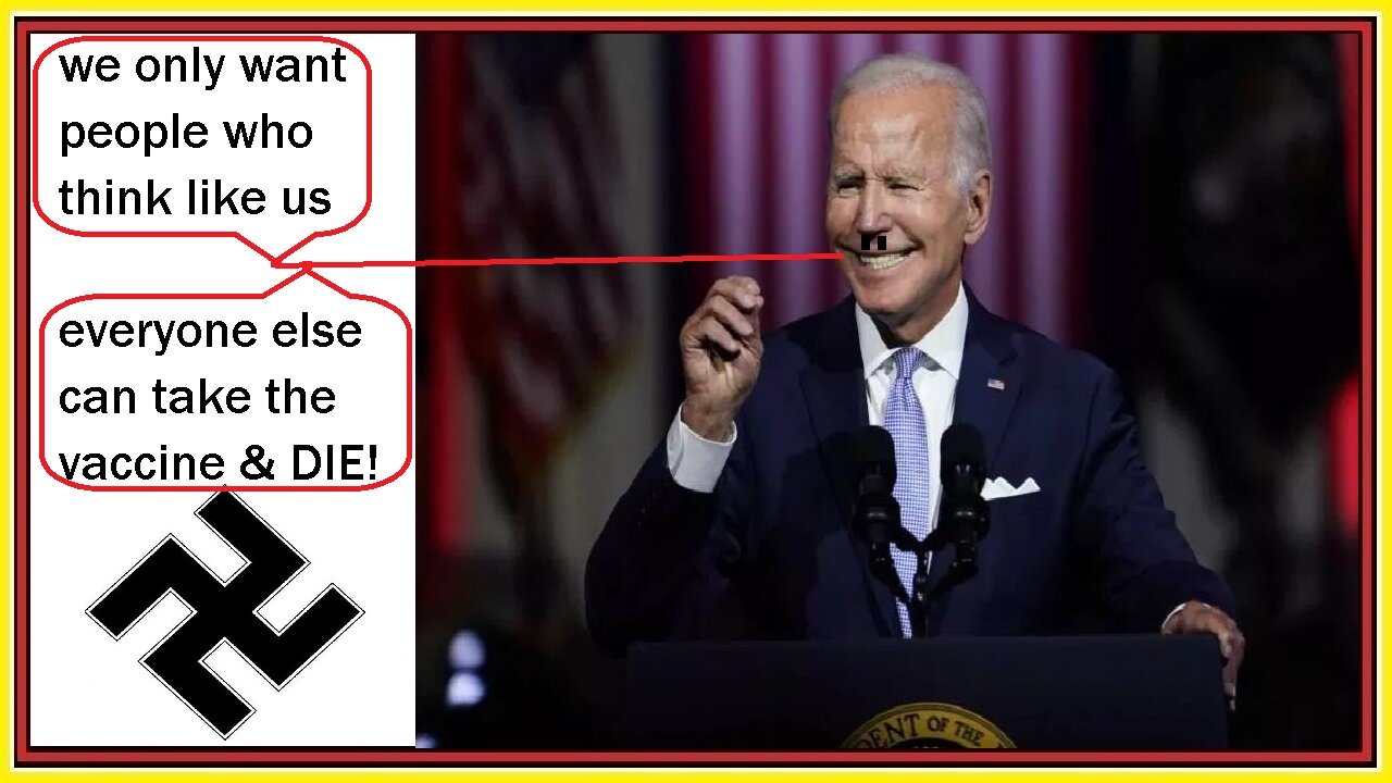 we only want people who think like us says biden