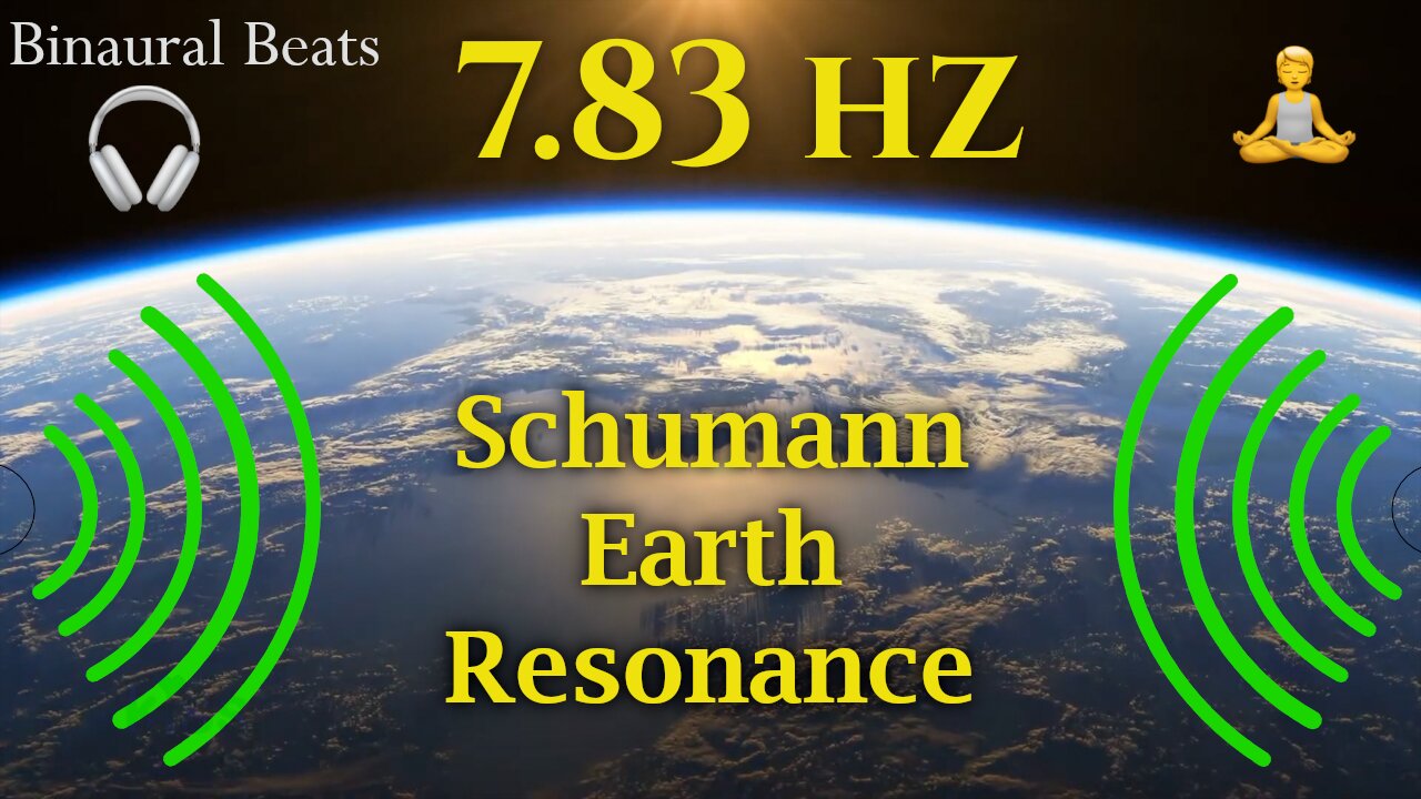 🔊 7.83 hz Binaural Beat Pure Tone 🎧 Schumann Resonance of Earth 🧘 Deep / DARK SCREEN