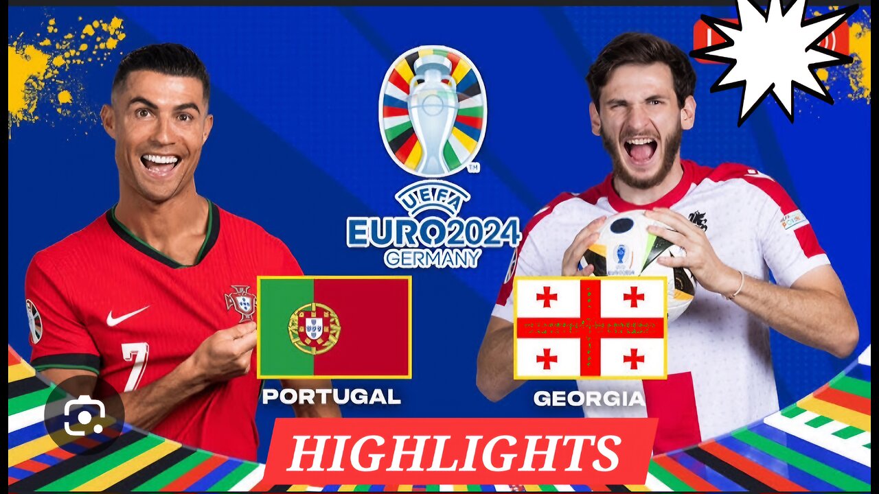 Highlights- Portugal 🇵🇹 Vs Georgia 🇬🇪 Football Match