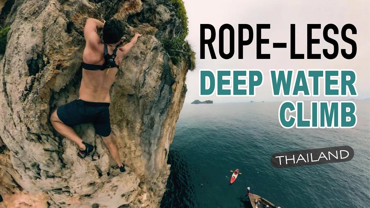 - Deep Water Soloing - 85ft - Beautiful Thailand