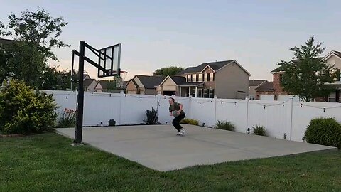 I dunked on 8.5f basketball hoop