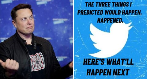 The Three Things I Predicted Would Happen, Happened. Here's What'll Happen Next.