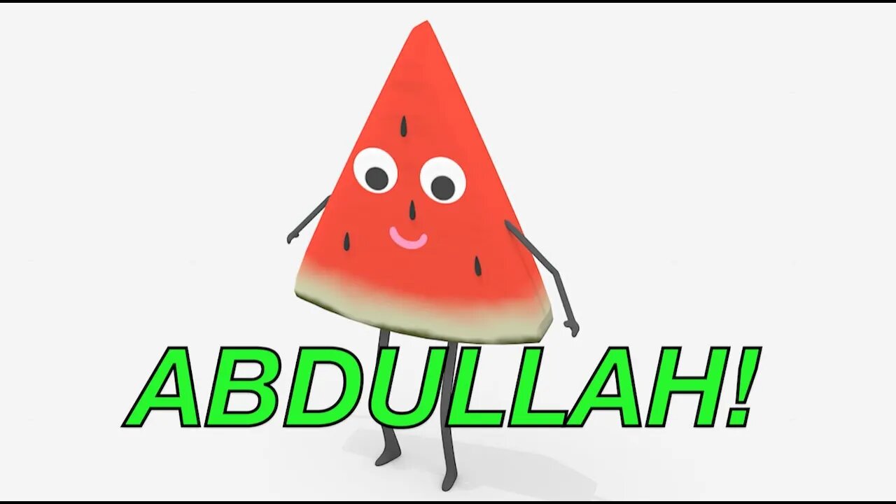 Happy Birthday ABDULLAH! - WATERMELON Birthday Song