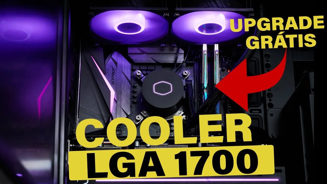 COOLERS LGA 1700 COOLER MASTER - HYPER H412R & MASTERLIQUID ML120L & ML240L - KIT UPGRADE GRÁTIS