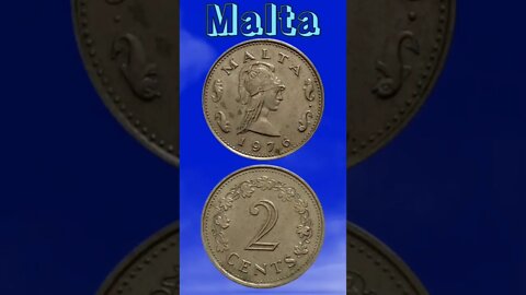 Malta 2 Cents 1976.#shorts #coinnotesz