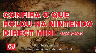 Confira o que rolou na Nintendo Direct Mini