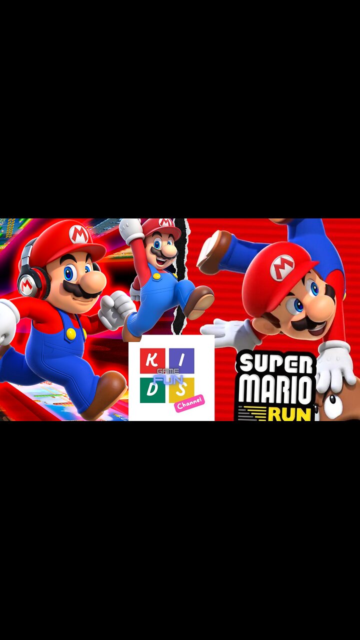 Super Mario run, part 1 (test best funny games for children and teenagers)