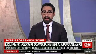 André Mendonça se diz suspeito em julgamento de dossiês do Ministério da Justiça | @SHORTS CNN