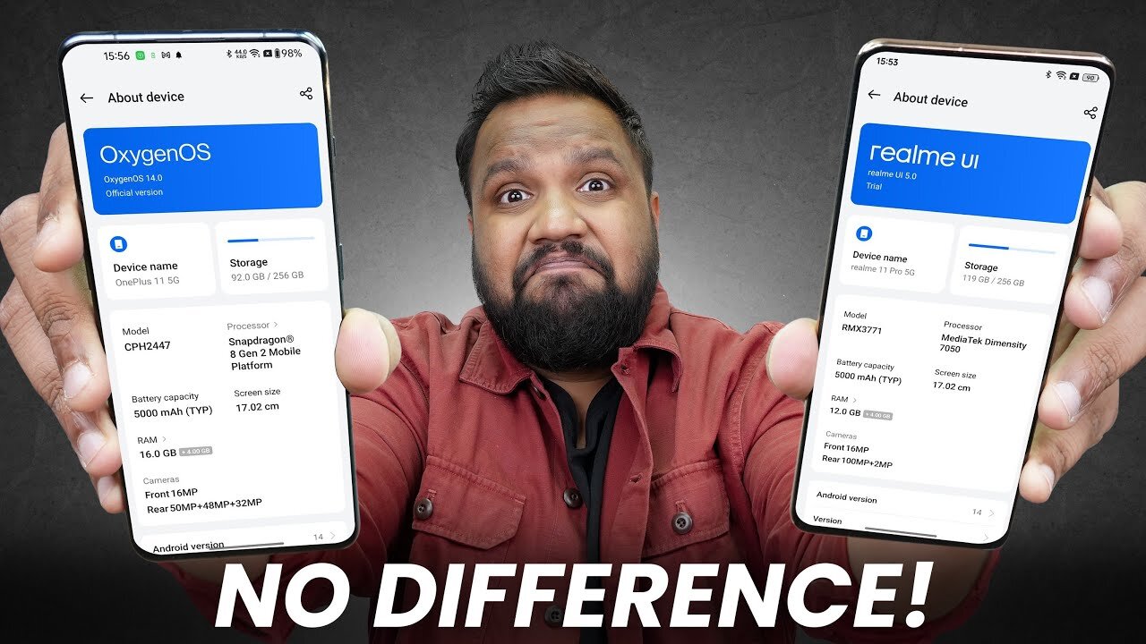 realmeUI 5.0 vs OxygenOS 14