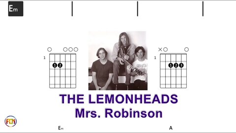 THE LEMONHEADS - Mrs Robinson - (Chords & Lyrics like a Karaoke) HD