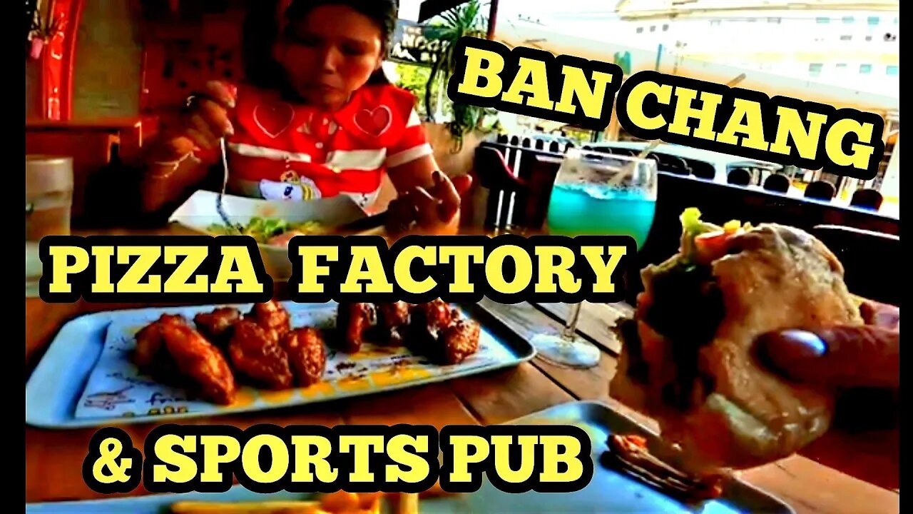 BEST BURGER IN THAILAND is at The Pizza Factory & Sports Pub Ban Chang Rayong #americanburger