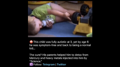 This child was fully autistic at 3, yet by age 6 he was symptom-free