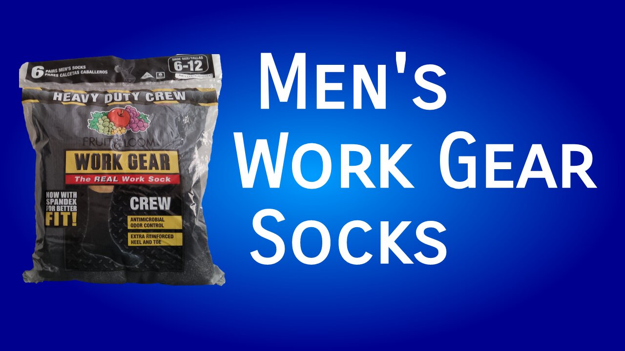 Fruit of the Loom Men's Cushioned Durable Cotton Work Gear Socks #socks #work #foot #feet #footwear