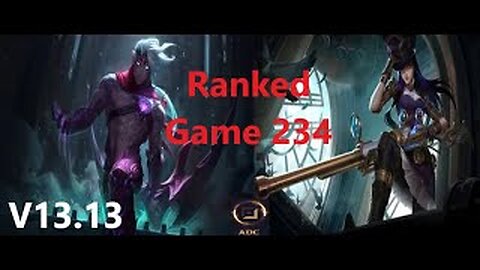 Ranked Game 234 Varus Vs Caitlyn Bot League Of Legends V13.13