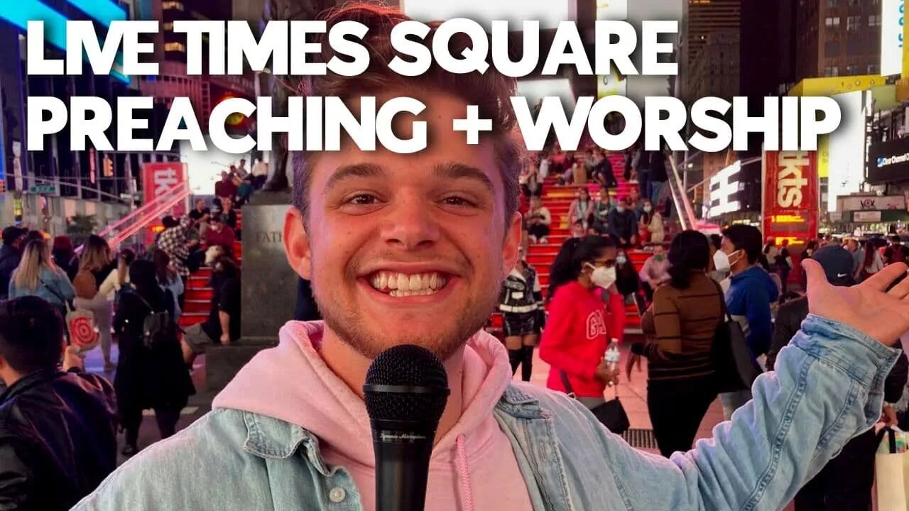 NEW YORK TIMES SQUARE STREET PREACHING