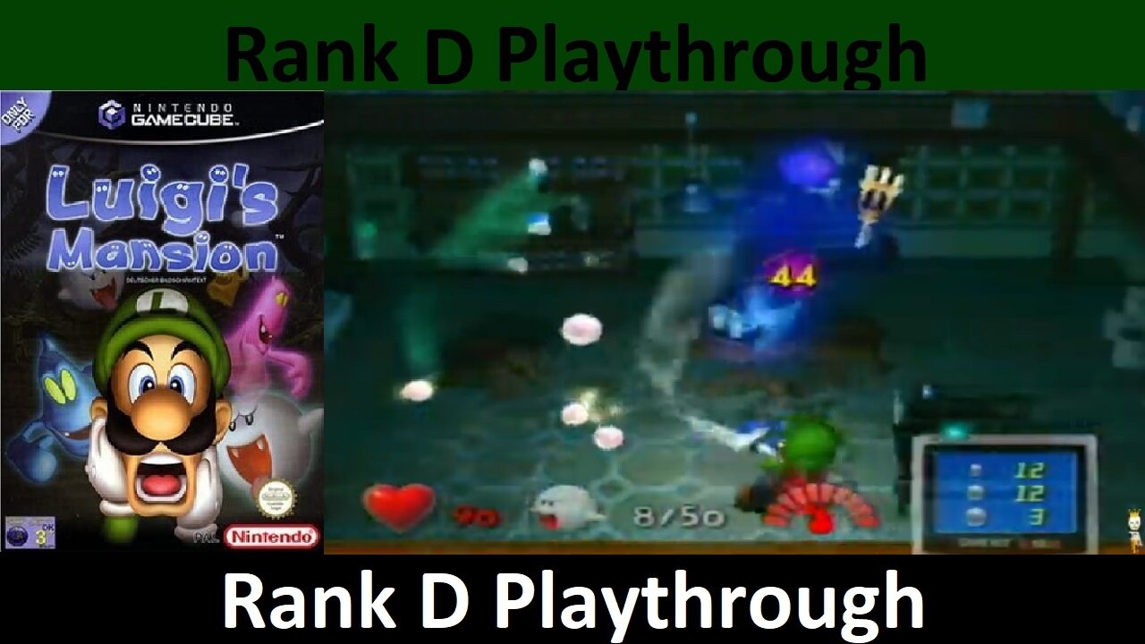 Luigi's Mansion GC D Rank Playthrough Nintendo Gamecube