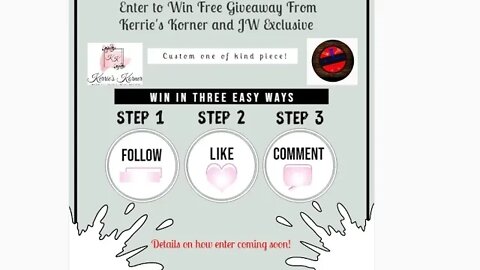 KERRIE'S KORNER AND JW EXCLUSIVE GIVEAWAY!