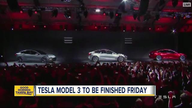 Tesla says its Model 3 car will go on sale on Friday