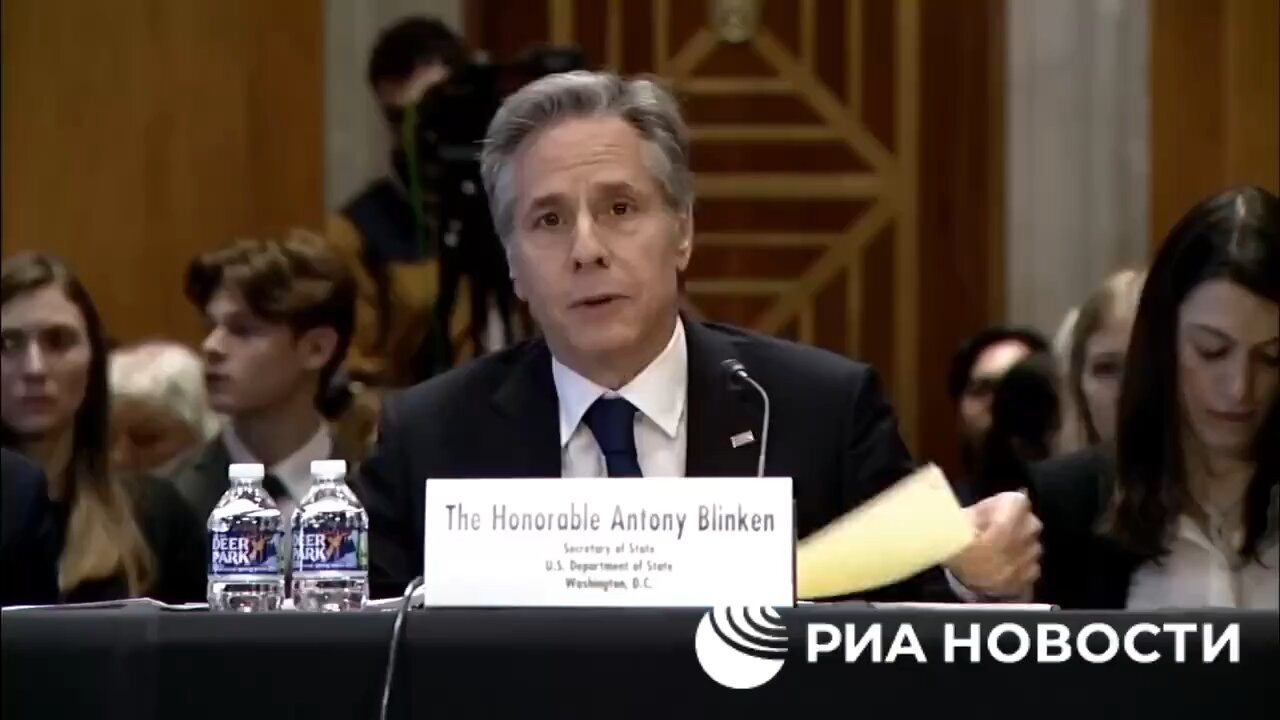 ACTIVIST INTERRUPTS SECRETARY BLINKEN’S CONGRESSIONAL HEARING!!!