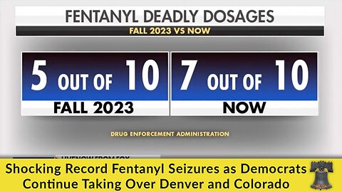 Shocking Record Fentanyl Seizures as Democrats Continue Taking Over Denver and Colorado