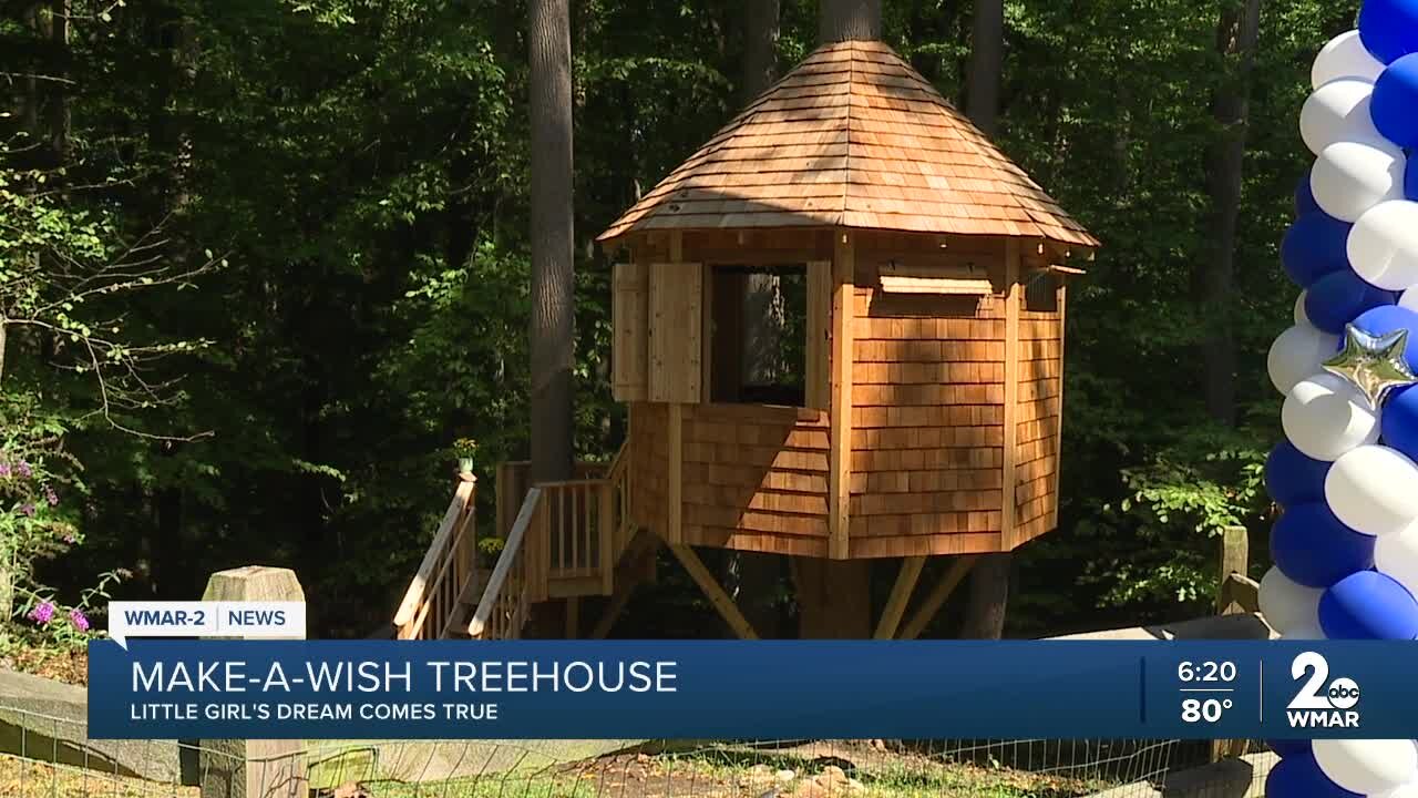 Make-a-Wish Mid-Atlantic grants treehouse wish for a 6-year-old cancer fighter