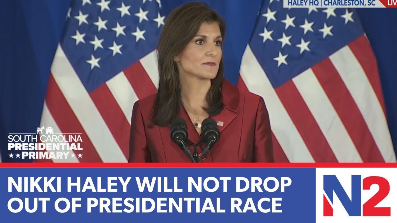 Nikki Haley speaks after her loss in the South Carolina primary