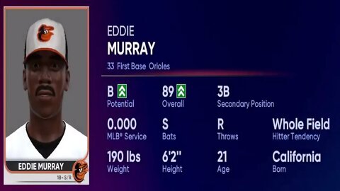 How To Create Eddie Murray MLB The Show 22