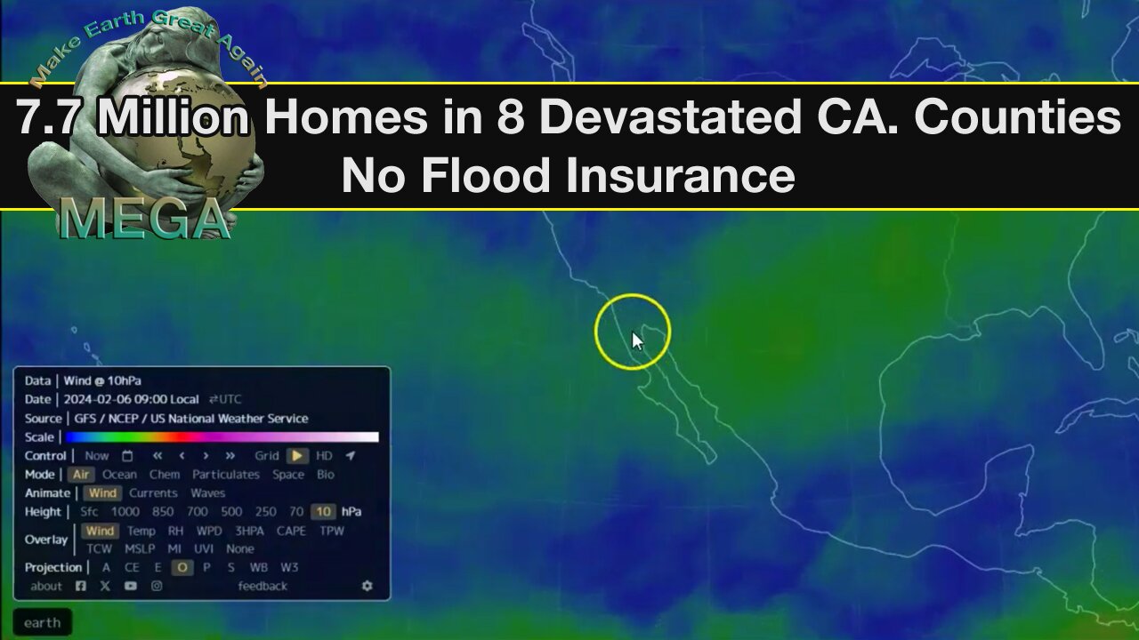 7.7 Million Homes in 8 Devastated CA. Counties/ No Flood Insurance