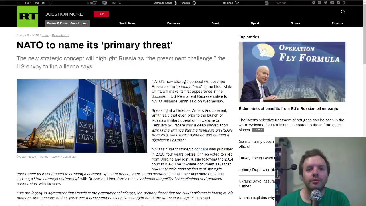 NATO to name its ‘primary threat’ with Russia being on top