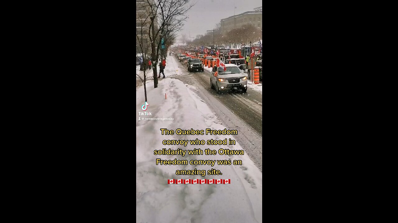 The Quebec Freedom convoy who stood in solidarity with the Ottawa Freedom convoy was an amazing site