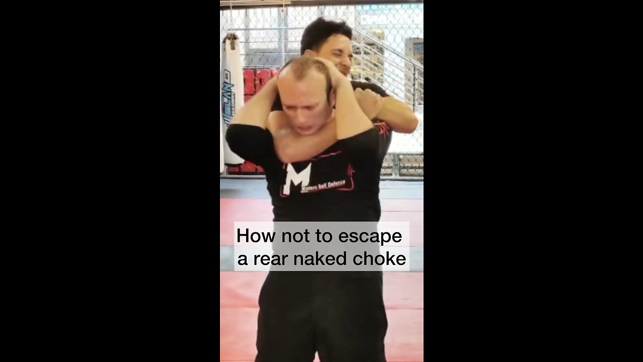 How not to escape a rear naked choke