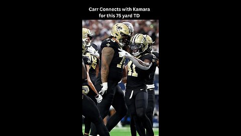 NFL HIGHLIGHTS 🚨 CARR & KAMARA CONNECT | WEEK 2 #nfl #nflfootball #shorts #neworleanssaints