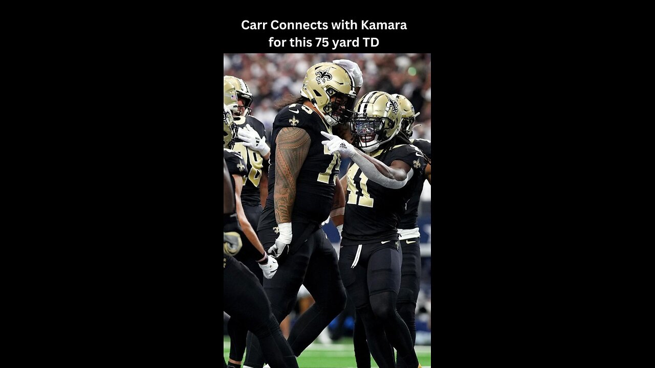 NFL HIGHLIGHTS 🚨 CARR & KAMARA CONNECT | WEEK 2 #nfl #nflfootball #shorts #neworleanssaints