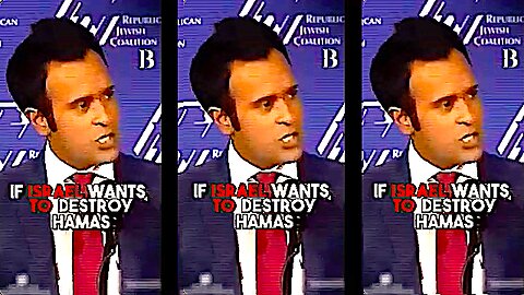 Vivek Ramaswamy || "If Israel Wants to Destroy Hamas, It Should Go Ahead" !!