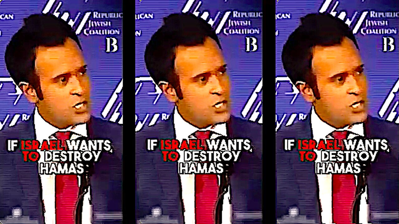 Vivek Ramaswamy || "If Israel Wants to Destroy Hamas, It Should Go Ahead" !!