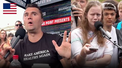 Charlie Kirk VS Race Warrior Escalates Quickly