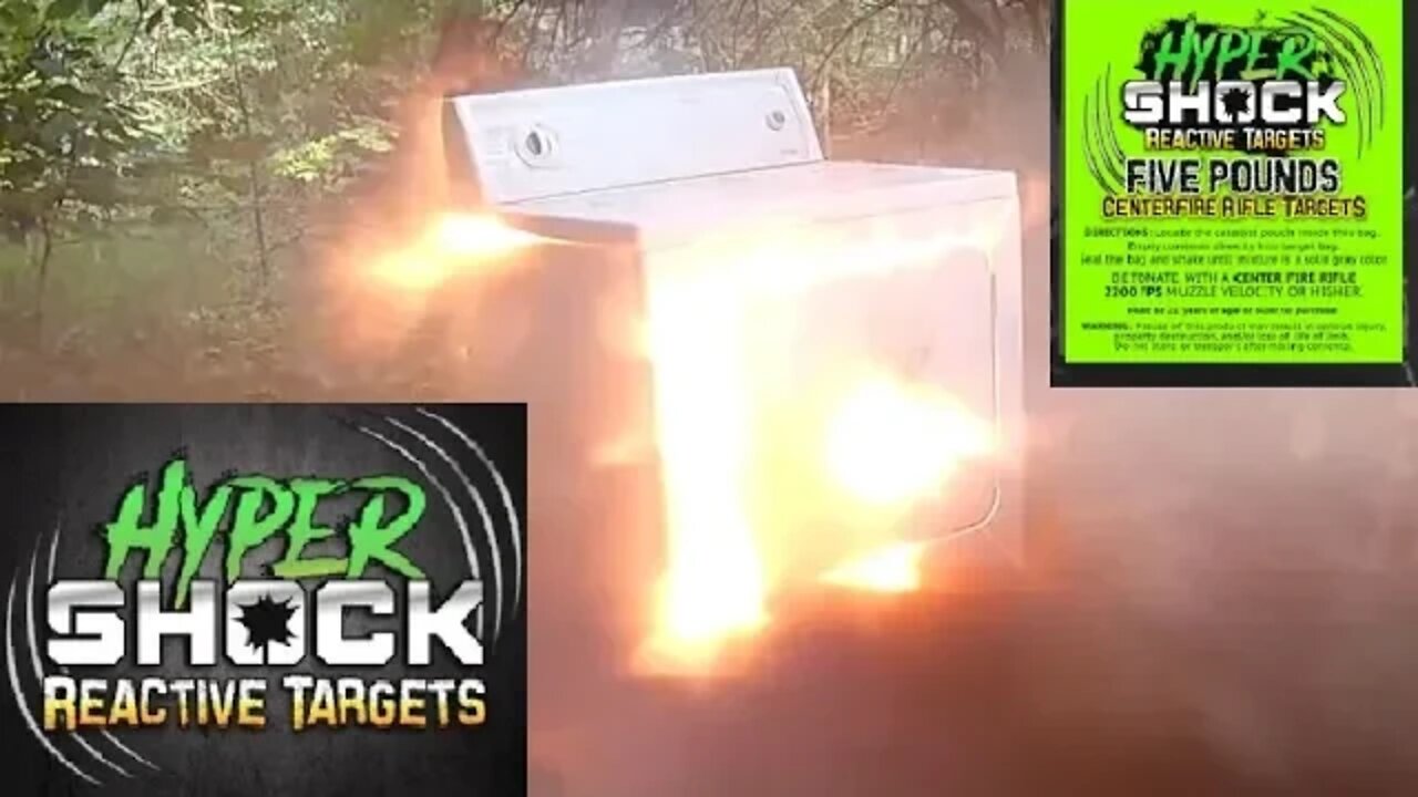 Blowing up a DRYER!!! - HyperShock Reactive Targets